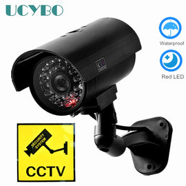 Fake Dummy camera security CCTV outdoor waterproof Emulational Decoy IR LED wifi Flash Red Led dummy video surveillance Camera