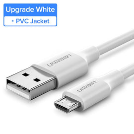 Ugreen Micro USB Cable 2.4A Fast Charging USB Data Cable Mobile Phone Charging Cable for Samsung Huawei HTC Android Tablet Cable