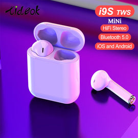 New i9S TWS Mini Wireless Earphones Bluetooth Headset Headphones Bluetooth 5.0 Stereo Sports Earbuds with Mic for Phone Andorid