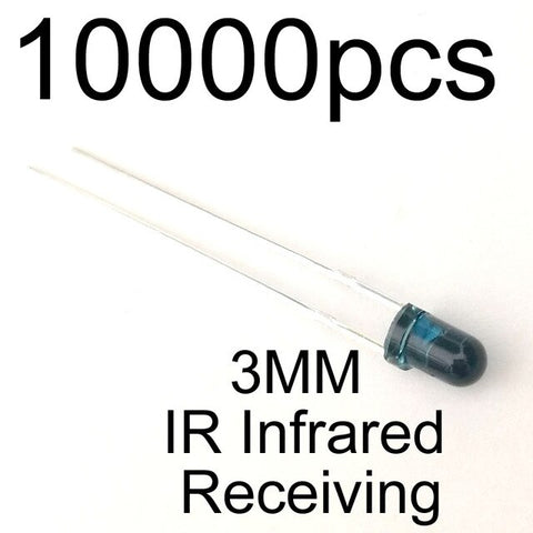 MCIGICM LED 3mm 940nm IR Infrared Emitting & Receiving Diode Round Tube Light 5mm 940nm