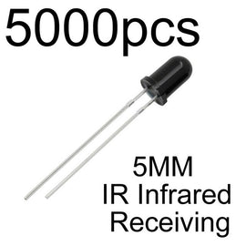 MCIGICM LED 3mm 940nm IR Infrared Emitting & Receiving Diode Round Tube Light 5mm 940nm