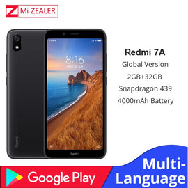 Global Version Original Redmi 7A Mobile Phone 2GB 16GB Smartphone Snapdargon 439 Octa core 5.45" 4000mAh Battery