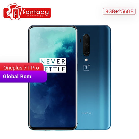 Global ROM OnePlus 7T Pro 8GB 256GB Snapdragon 855 Plus SmartPhone 6.67'' Fluid AMOLED 90Hz Screen 48MP Camera 4085mA UFS 3.0