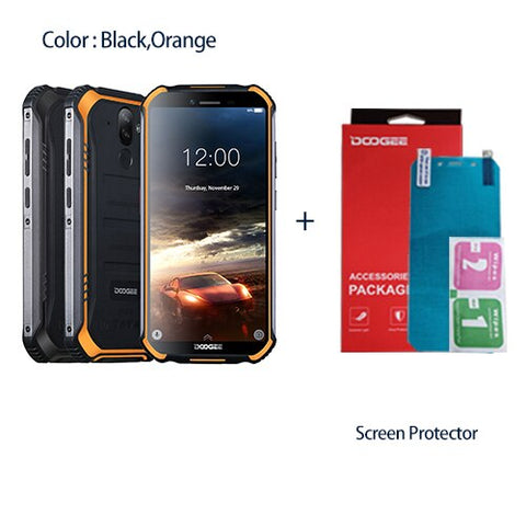 Upgrade 3GB+32GB DOOGEE S40 MTK6739 Quad Core Android 9.0 4G Network Rugged Mobile Phone IP68 5.5inch Display 4650mAh 8.0MP NFC