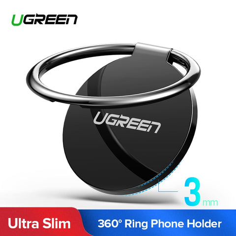 Ugreen Phone Ring Holder for Your Mobile Phone 360° Stand Ring On the Cellular Phone Support Telephone Stand Finger Ring Holder