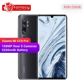 New Xiaomi Mi CC9 Pro 8GB RAM 256GB ROM Snapdragon 730G CellPhone 108MP Penta 5 Cameras 6.47' AMOLED Curved Screen 5260mAh Phone