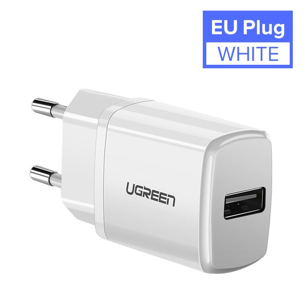 Ugreen 5V 2.1A USB Charger for iPhone X 8 7 iPad Fast Wall Charger EU Adapter for Samsung S9 Xiaomi Mi 8 Mobile Phone Charger